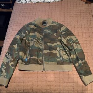 Women's Camouflage Bomber Jacket
